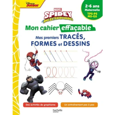 Image de Disney Spidey et ses amis extraordinaires Mon cahier effaçable Mes premiers tracés