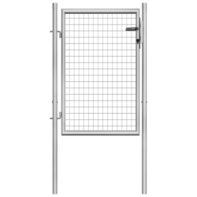 Afbeelding van Poort 105x150 cm gegalvaniseerd staal zilverkleurig