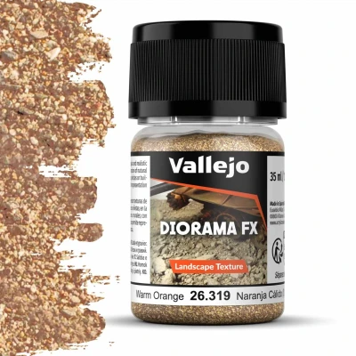 Afbeelding van Vallejo 26319 Landscape Textures 319 Warm Oranje 0,1 0,6 mm 35ml Effecten potje