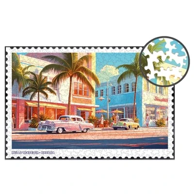 Afbeelding van Milliwood Hello Traveler Verbazingwekkende puzzels plezier voor het hele gezin in onregelmatige vorm Havana 51 x 34 cm 500 elementen