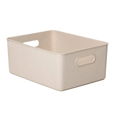 Afbeelding van Tatay Baobab ECOHOME 7010338, rechthoekig, inhoud 15 l, polypropyleen, BPA vrij, kunststof, 100% gerecycled, afmetingen: 29,4 x 38,5 16 cm, beige