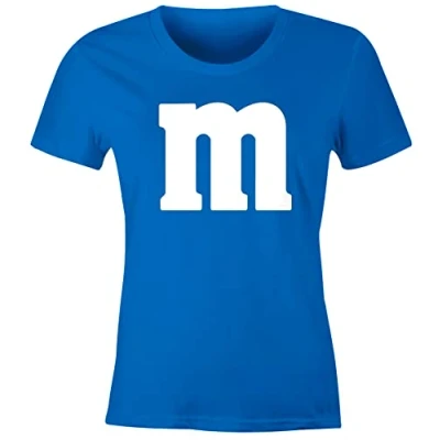 Afbeelding van MoonWorks® T Shirt vrouwen kostuum groep meisjes print carnaval kostuum, Blauw