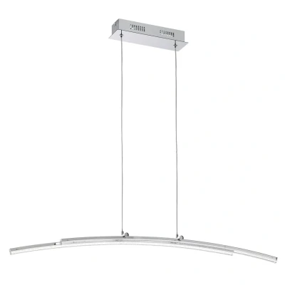 Afbeelding van EGLO Pertini Hanglamp 2 Lichts Chroom Transparant