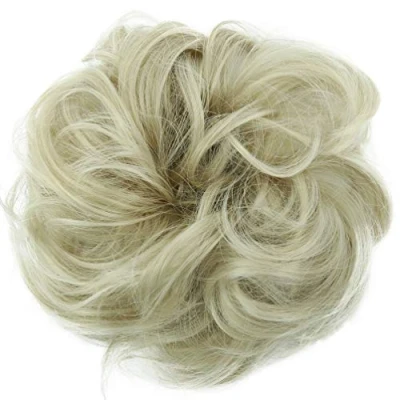 Afbeelding van PRETTYSHOP XL haarstukje Chouchou voor het verkrijgen van volumineus opgedaan haar, krullen, knot, lichtblond G8E