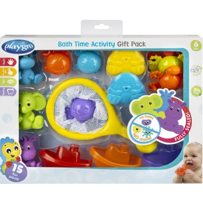 Afbeelding van Playgro Activiteiten badgeschenkset Volledig Afgesloten Geen Schimmel Badspeelset 14 delig BPA vrij