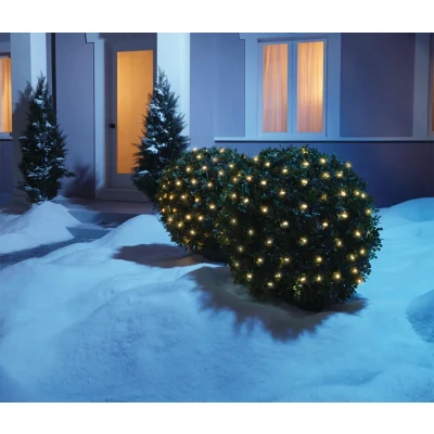 Afbeelding van LED Netverlichting, Kerst, 2 x 3 Meter, 120 Lampjes, IP44, Doorkoppelbaar, Warm Wit