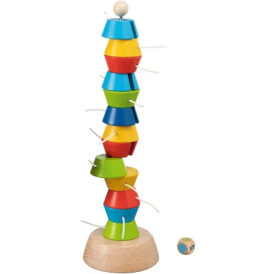 Afbeelding van Goki Houten Wiebeltoren Spel, 15dlg.