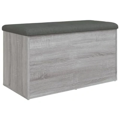 Image de vidaXL Banc de rangement sonoma gris 82x42x45 cm Bois d&#039;ingénierie835052