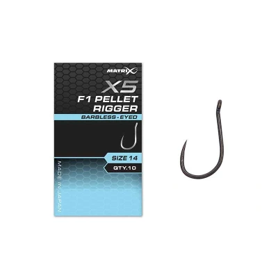 Afbeelding van Matrix Haken X5 F1 Pellet Rigger Barbless / Eyed