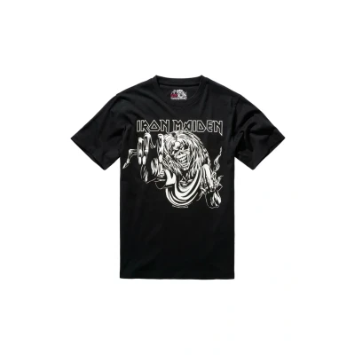 Afbeelding van Brandit IRON Maiden Design GLOW IN THE DARK Pigment Tshirt print, Heren, Maat: 6XL, Black