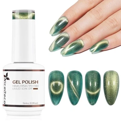 Afbeelding van Nicedeco 15 ml Cat Eye Gel nail Polish, UV/LED, soak off, magnetische gel, art, manicure, pedicure, voor professioneel, salon en thuis, gebruik N312