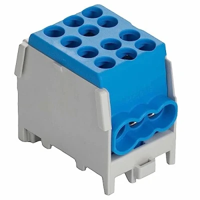 Afbeelding van Pollmann HLAK 25 1/4 M2 aftakklem, blauw