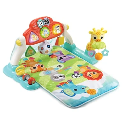 Afbeelding van VTech Baby babyspeeldeken speelmat 4 in 1 muziek afneembaar en kantelbaar speelbord 2 speelmodi ontdekking voor baby&#039;s vanaf de geboorte [exclusief bij