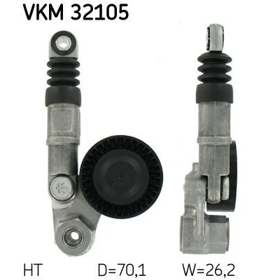 Afbeelding van Skf Spanrol (poly) V riem VKM 32105