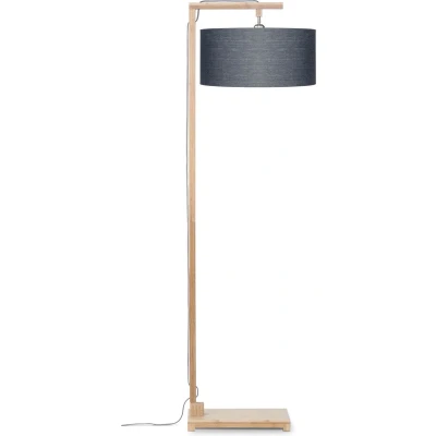 Afbeelding van GOOD&amp;MOJO Vloerlamp Himalaya Bamboe/Donkergrijs Ø47cm Bruin