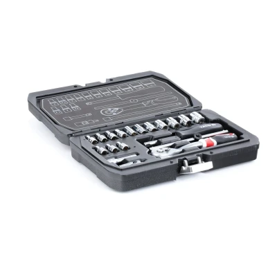 Afbeelding van YATO YT 14491 Doppenset 20 Chroom vanadium staal 1/4