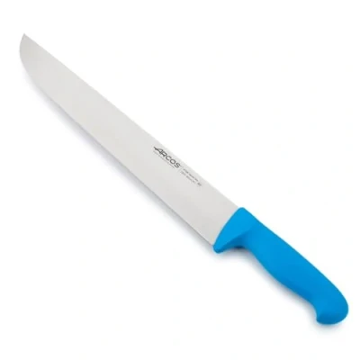 Afbeelding van Arcos Serie 2900 Steakmes 35,6 cm Nitrum roestvrij staal lemmet blauw polypropyleen handvat