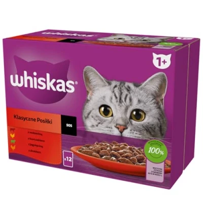 Afbeelding van 4x Whiskas Classic Selectie Adult in Saus Multipack 12 x 85 gr