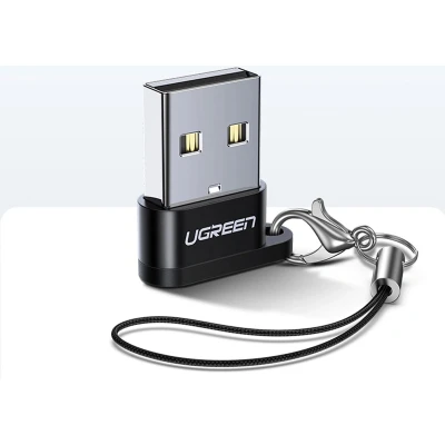 Afbeelding van USB C (vrouwelijk) (mannelijk) adapter Ugreen US280 zwart