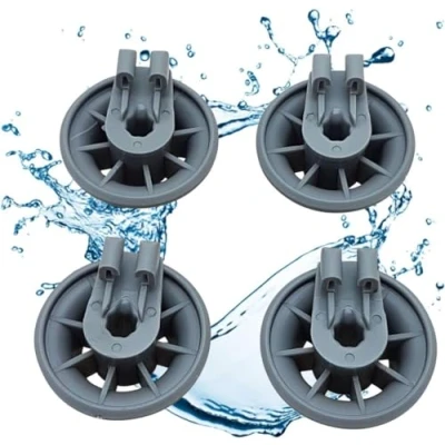 Afbeelding van Lichtblau set van 4 mandwielen 165314 00165314 voor vaatwasser onderkorf I reservewielen Bosch Siemens &amp; Neff accessoires reserveonderdelen