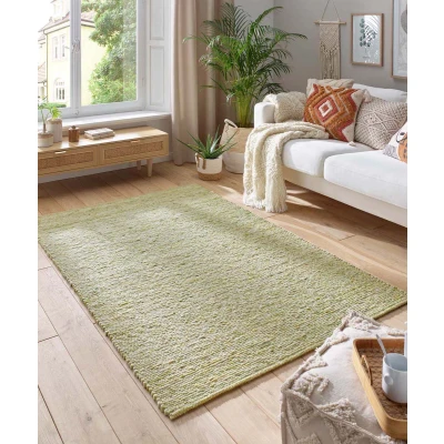 Afbeelding van Wollen Tapijt/Vloerkleed Lundr Groen 250x340 Cm 100% Wol