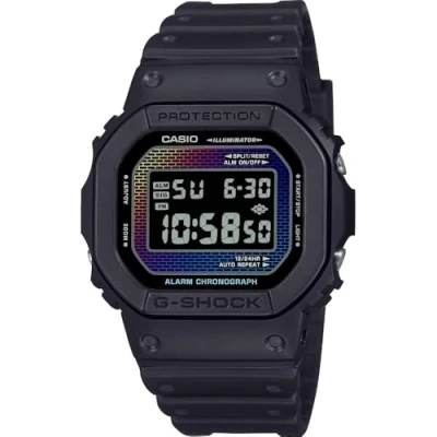Afbeelding van G SHOCK DW5600 Unisex Digitaal horloge, Maat: One Size, Black