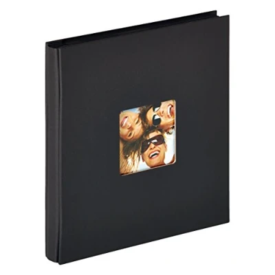 Image de Walther Album Design Fun 400 Photos Photo, Structure Couverture, Noir, 31 x 33 cm