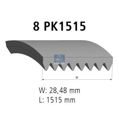 Afbeelding van Poly V riem DT 6.31520