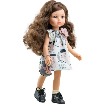 Afbeelding van Paola reina stapop amigas carol bruine krullen 32 cm