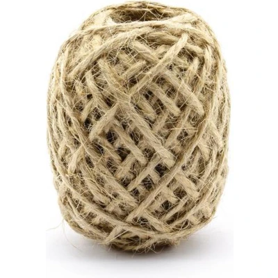Afbeelding van jute touw rolletje van 10 meter lang