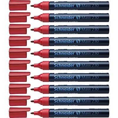 Afbeelding van Viltstift Schneider Maxx 230 rond 1 3mm rood