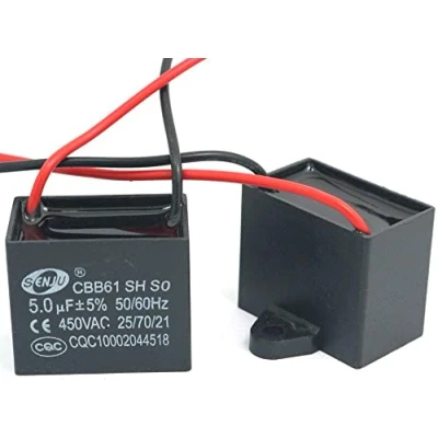 Afbeelding van Fasizi 2 stuks CBB61 5uF 450V AC 50/60Hz airconditioning ventilator condensator motor werking