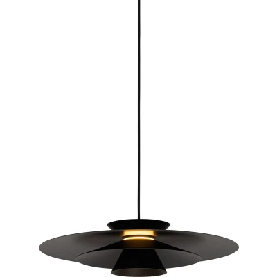 Afbeelding van QAZQA Design hanglamp zwart incl. LED 3 staps dimbaar Pauline