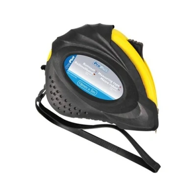 Afbeelding van Pro Plus Rolmaat 19 mm x 5 meter Klik Mechanisme Zwart/Geel