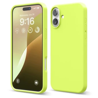 Afbeelding van elago Compatibel met iPhone 16 Plus hoesje, hoogwaardige vloeibare siliconen hoes, volledige beschermhoes, schokbestendig, slanke telefoonhoes