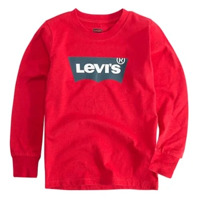 Image de Levi&#039;s Long Sleeve Batwing Tee Garçon, Levis Red, 16 ans