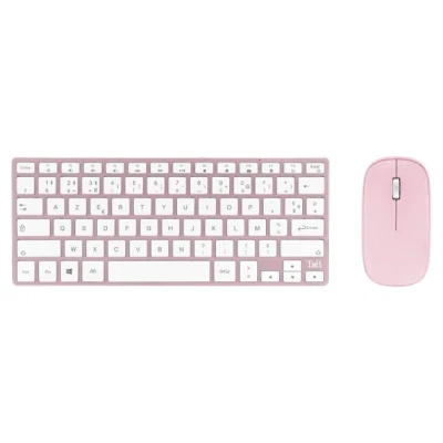 Afbeelding van T&#039;nB KBCOLORPK toetsenbord Inclusief muis Bluetooth AZERTY Frans Roze