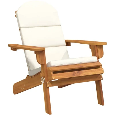 Afbeelding van vidaXL Tuinstoel Adirondack met kussens massief acaciahout
