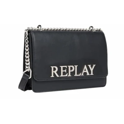 Afbeelding van Replay Schoudertas, Dames, Maat: One Size, Black