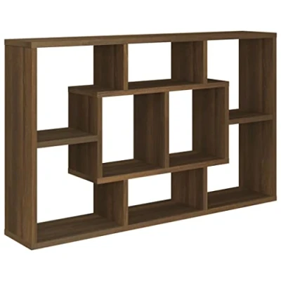 Afbeelding van vidaXL Wandrek, eiken, bruin, 85 x 16 52,5 cm, bewerkt hout