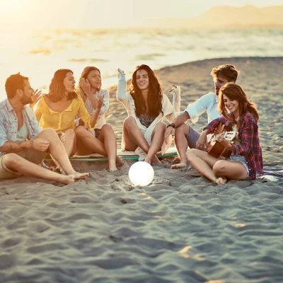 Afbeelding van Solar LED acculamp Busso wit, schemersensor
