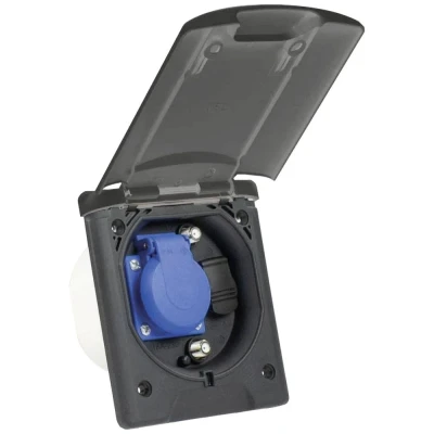 Afbeelding van AS Schwabe 62475 Stopcontact (inbouw) IP44 Antraciet grijs