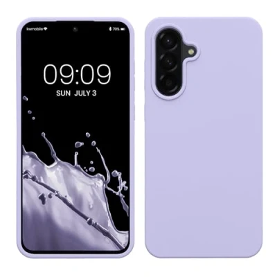 Afbeelding van kwmobile telefoonhoesje geschikt voor Samsung Galaxy A56 5G Hoesje met siliconen coating Smartphone case in lavendel