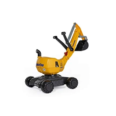 Afbeelding van Rolly Toys rollyDigger Komatsu 421169 zandspeelgoed voor kinderen van 3 tot 8 jaar, automatische vergrendeling, 102 x 43 74 cm