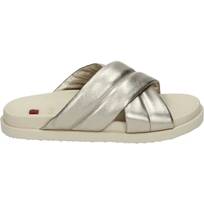 Afbeelding van Hogl 100821 Dames slippers Kleur: Metallics Maat: 39