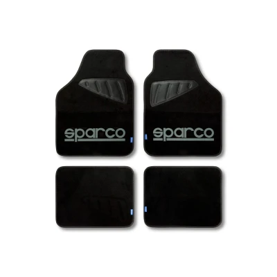 Afbeelding van Vloermattenset voor auto Sparco Universeel Zwart/Gris (4 pcs)