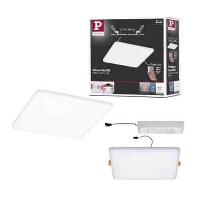 Afbeelding van Paulmann 93065 EB Panel Veluna VariFit LED inbouwlamp 17.50 W Satijn