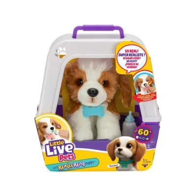 Afbeelding van My Really Real Puppy Patches Interactieve knuffel met hok