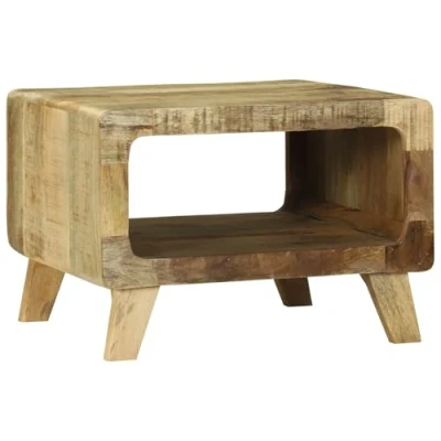 Afbeelding van vidaXL Salontafel 50x50x35 cm Massief Ruw Mangohout