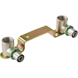 Afbeelding van Comap MultiSkin messing perskoppeling geminibeugel (HOH= 15 cm) 20 x